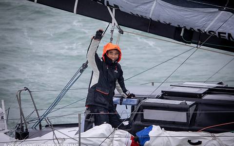The Japanese skipper has made history: he is the first Asian to have mastered the toughest solo regatta in the world. 